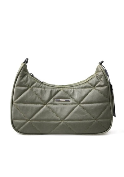 Guard Leather Kapitone Kadın Omuz Çantası + Renkli Kartlık Yeşil