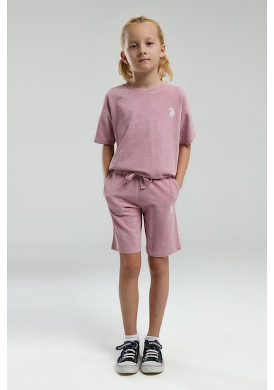U.s. Polo Assn. Kız Çocuk Pembe Bermuda Takım Us2089 Gül Kurusu U.s. Polo Assn. Kız Çocuk Pembe Bermuda Takım Us2089 Gül Kurusu