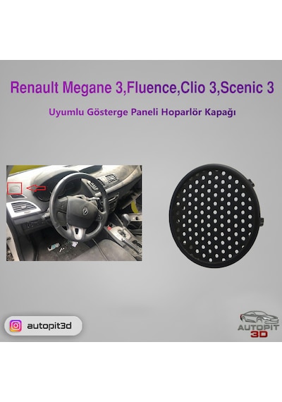 Renault Uyumlu Gösterge Paneli Hoparlör Kapağı Hoparlör Kapağı