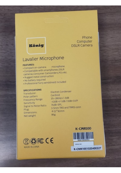 König K-Cmr 100 Youtuber Pc Cep Telefonu Video
