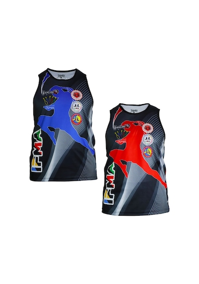 Dragondo 4578 Ifma Muay Thai Atlet Muay Thai Maç Atleti Mavi
