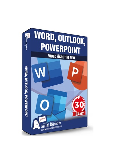 Word, PowerPoint, Outlook Video Ders Eğitim Seti