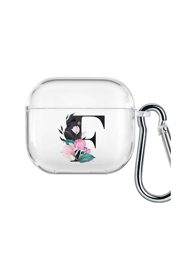3 Nesil Harf Tasarımlı Şeffaf Silikon Kılıf F Çok Renkli 6 Ay Apple Uyumlu AirPods