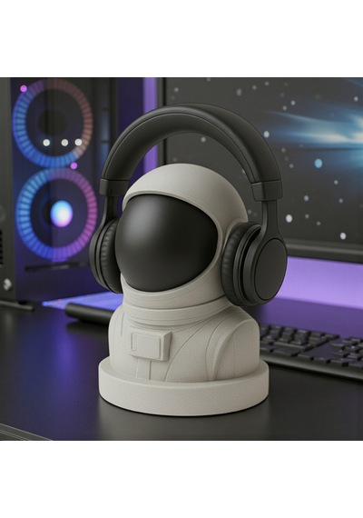 Happy3dworld Astronot Figürlü Kulaklık Standı, 3d Baskı Gaming Masaüstü Dekor