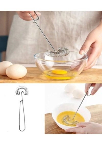 Ultra Pratik Spiral Çırpıcı, Sos Yumurta Çırpıcısı, Spiralli Omlet Çırpma Teli Metal Diğer
