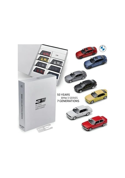1/64 Minichamps Bmw Collector Edition 50 Years Bmw 3 Series - İncluding 7 Models