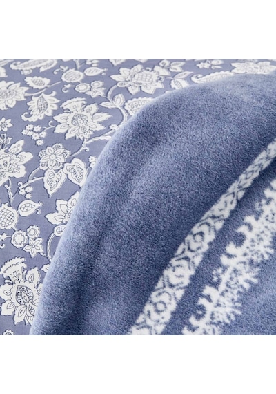 Karaca Home Celerina Mavi %100 Pamuk Çift Kişilik Fitted Nevresim Mavi