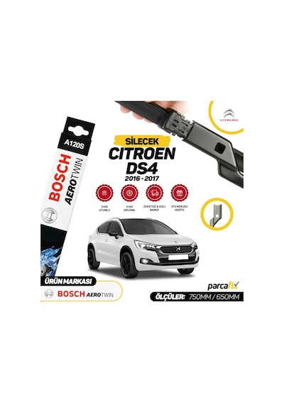 Citroen Ds4 Bosch Aerotwin A120S Silecek Takımı 2016-2017