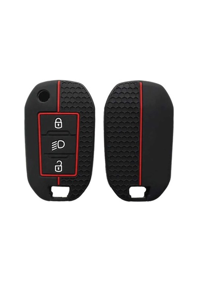 Gma Keys Peugeot 301 308 208 508 2008 3008 Citroen C3 C4 Opel Combo Farlı Petek Desenli Anahtar Kılıfı