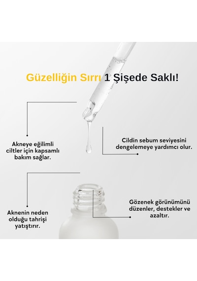 Aclind Active 4d No:3 Gözenek Sıkılaştırıcı Ve Sebum Dengeleyici Serum - Akneye Eğilimli Ciltler 30
