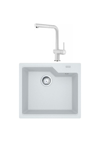 Franke Urban Ubg 610-56 Bianco Granit Evye Active Plus Doccia 2.0 Batarya Set