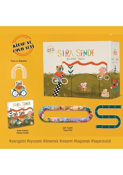 Bi Kutu Oyun Sıra Sende - Bisiklet Yarışı Kitap Ve Oyun Seti