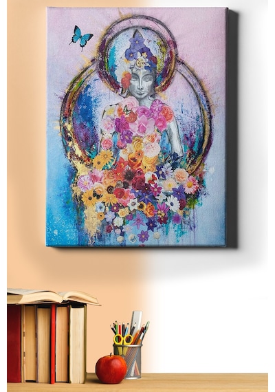 Webstyle Sayılarla Boyama Seti Kasnaklı Çiçekler 60x75 Cm