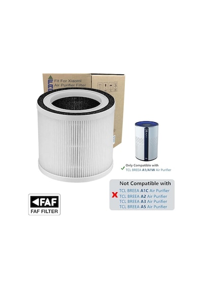 Tr True Cam Pure Hepa 14 Nano Filtre, Tcl Breeva A1 -a1w Hava Temizleyici Filtresi İle Uyumlu Filtre A1c Uymaz Genel