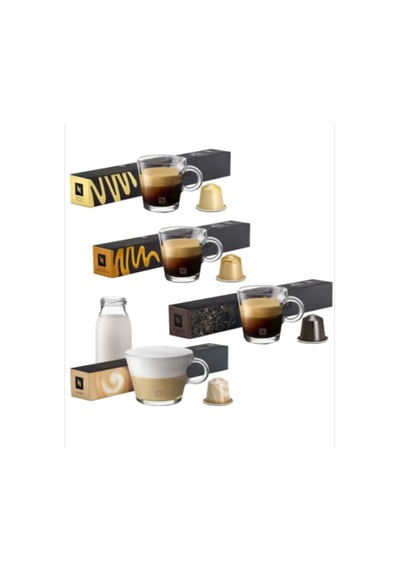 Nespresso Barista Vanilla Eclair + Creme Brulee + Chiaro + Roma Kapsül Kahve 4 x 10'lu