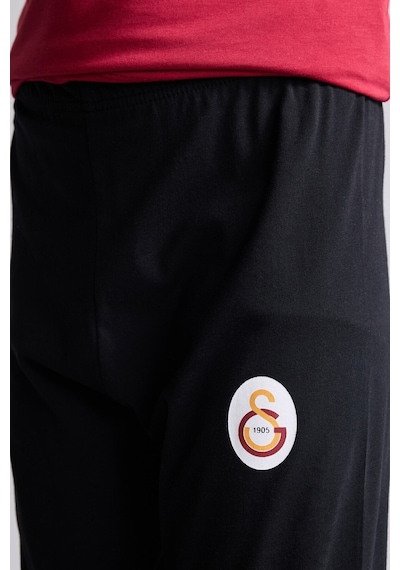Defacto %100 Pamuk Galatasaray Baskılı Bisiklet Yaka Uzun Kollu 2li Pijama Takımı Erkek Çocuk I2030a826aurd119 Kırmızı-rd119