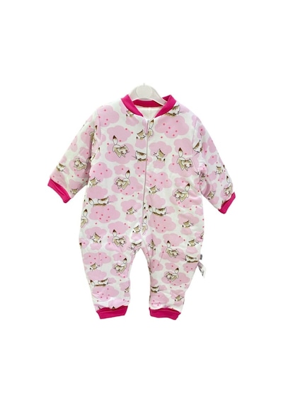 Mini Damla Uyku Tulumu Albimini Kedili Pembe Açık Pembe
