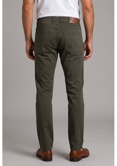 Bisse Haki Pamuk Cepli Chino Pamuklu Spor Pantolon Pns25y25103 D49