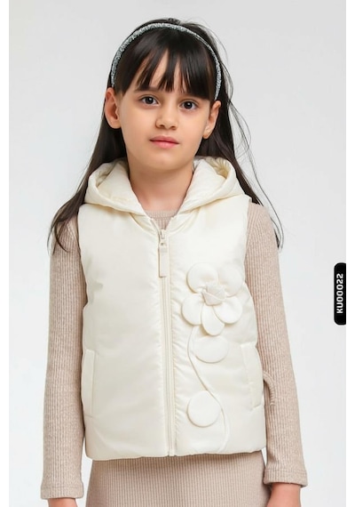 Xo Kids Kız Çocuk Yelek 1-4 Yaş 39628 Krem