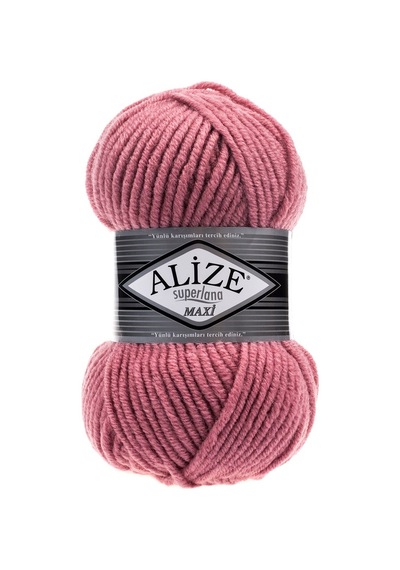 Alize Süperlana Maxi 204 Gül Kurusu Iplik