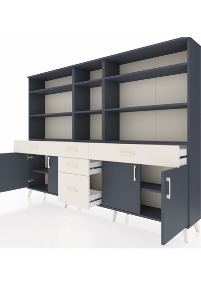 Arges Dolap 11 Raflı 5 Çekmeceli 4 Kapaklı 220x30x163 Antrasit-antrasit/aytaşı Antrasıt/aytası - Antrasıt Arges Dolap 11 Raflı 5 Çekmeceli 4 Kapaklı 220x30x163 Antrasit-antrasit/aytaşı Antrasıt/aytası - Antrasıt