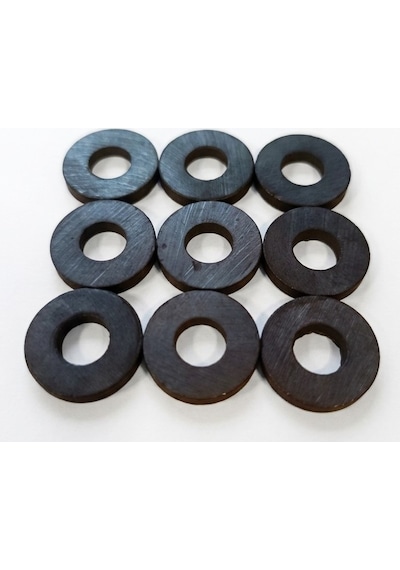 17 Mm Güçlü Delikli Yuvarlak Mıknatıs - 50'li Paket - Magnet Ve El Yapımı Ürünler İçin Hobi Mıknatısı