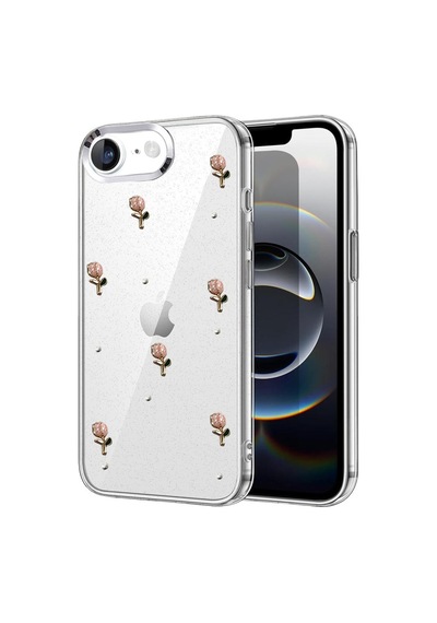 Apple iPhone Uyumlu 16e Fiyonk Desenli - Kapak - Desen 6
