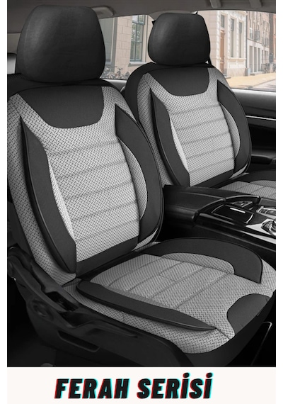 Mercedes E Serisi 2013 Ve Sonrası Uyumlu Soft Alkantra 7 Parça Süet Oto Koltuk Minderi Terletmez Gri