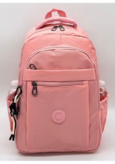 2300 Günlük Sırt Çantası Suya Dayanıklı Kumaş Unisex Okul Çantası Pudra Pudra Pembe