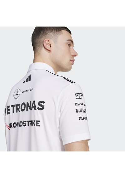 Adidas Mercedes Amg Petronas Formula One Team Erkek Beyaz Polo Tişört Jw0586 Beyaz