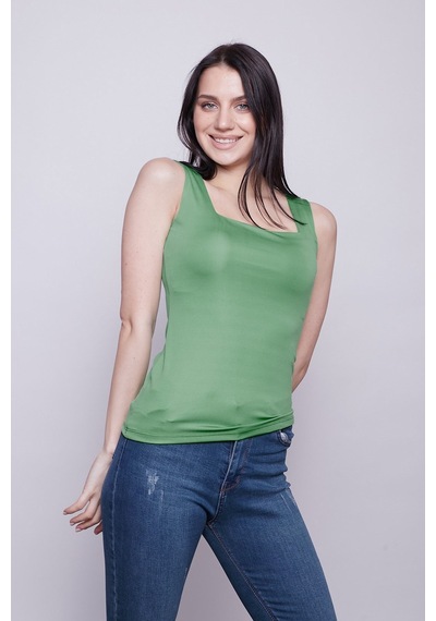 Jument Kare Yaka Kolsuz Likralı Parlak Kumaş Body- Yeşil Yeşil Jument Kare Yaka Kolsuz Likralı Parlak Kumaş Body- Yeşil Yeşil