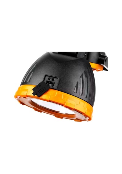 Powermaster Pm-8033a Solar Şarjlı 6 Modlu El Feneri Ve Işıldak Acil Durum Lambası Beyaz Sarı Kırmızı