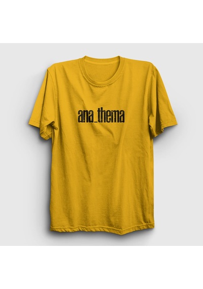 Presmono Unisex New Anathema T-shirt Sarı