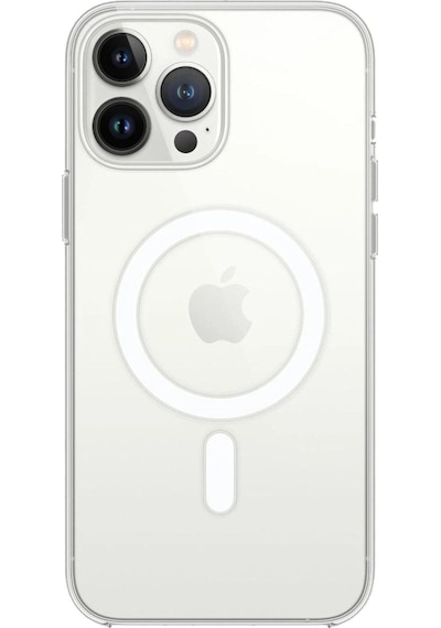 Apple Uyumlu   iPhone 14 Pro Kılıf Magneticsafe Şeffaf Silikon - Şeffaf