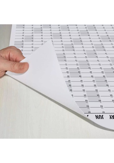 2026 Yıllık Planlayıcı Duvar Takvim Siyah Yearly Wall Planner