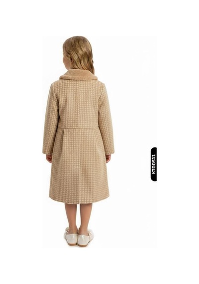 Xo Kids Kız Çocuk Kaban 4-8 Yaş 1052 Bej