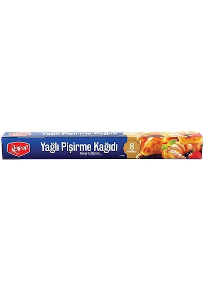 Roll-Up Yağlı Fırın Tepsi Pişirme Kızartma Kağıdı 5'li 8 M