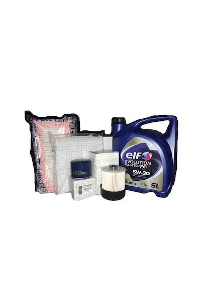 Elf Evolution Full-Tech FE 5W-30 Motor Yağı 5 L + Dacia Dokker 1.5 Dci Filtre Bakım Seti