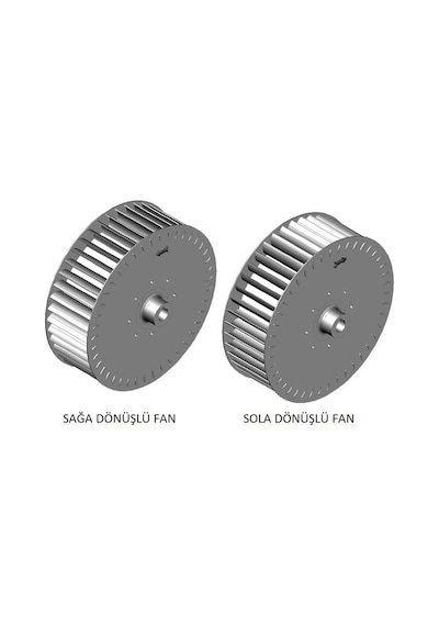 Çap 180 Boy 70 Delik 14 Mm Sol Yön Radyal Fan Pervanesi