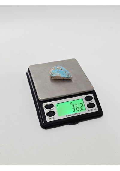 Doğal İran Nişabur Firuze Turkuaz Taşı 36,2 Karat - 7,25 Gram T012