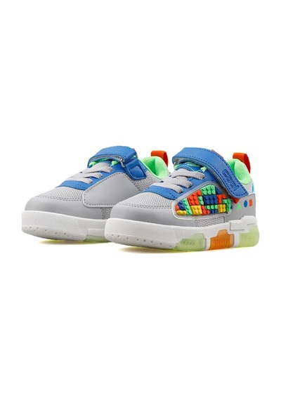Cool Legos Işıklı Ortopedik Taban Unisex Çocuk Spor Ayakkabı Gri