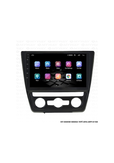 Myway Skoda Yeti Android Multimedya Carplay Navigasyon Ekran - 8gb Ram+128 Gb Hdd - Myway