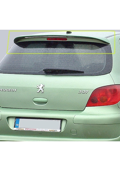 Peugeot 307 Spoiler, Abs Plastik Piano Black Parlak Siyah Spoyler