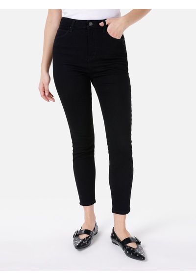 Colins 760 Diana Dar Kesim Yüksek Bel Dar Paça Mavi Kadın Pantolon Cl1067183 Mavi