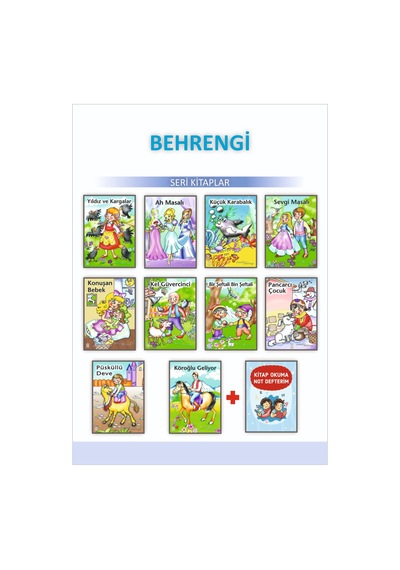 3. ve 4.Sınıflar için Behrengi Dizisi + Kitap Okuma Not Defterim