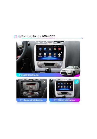 Focus 2-2.5 2004-2011 Android 2 Gb + 32 Gb Rom Carplay Multimedya JAPON SERİ