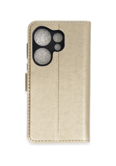 Tecno Camon 20 Prime Uyumlu Trend S Plus Kapaklı Kılıf - Gold