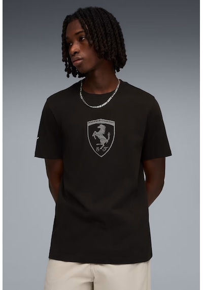 Puma Ferrari Tonal Shield Tee 635311-01 Tişört Erkek T-shirt Siyah