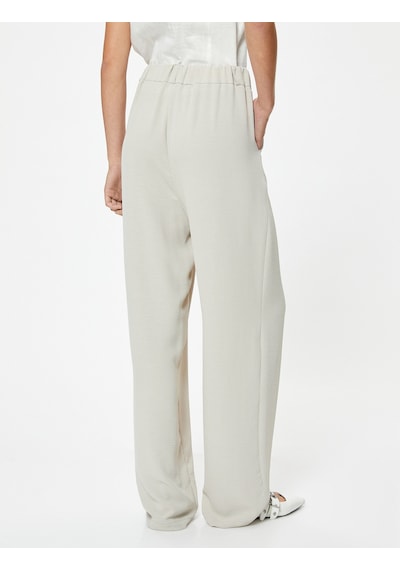 Koton Bol Paça Pantolon Normal Bel Cep Detaylı Vizon 4sak40018pw Vizon Koton Bol Paça Pantolon Normal Bel Cep Detaylı Vizon 4sak40018pw Vizon