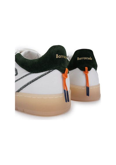 Barracuda Erkek Hakiki Deri Beyaz/haki Sneakers & Spor Ayakkabı 511 Bu3538b Erk Ayk Y25 Marmo/cml/forest Beyaz Yeşil